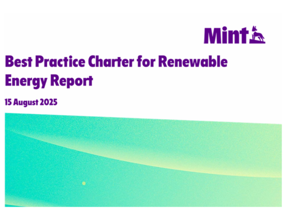 Mint Renewables 2025 Best Practice Charter Report
